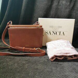 Alegra Camel/Gold Double Sided Lizard Crossbody #237